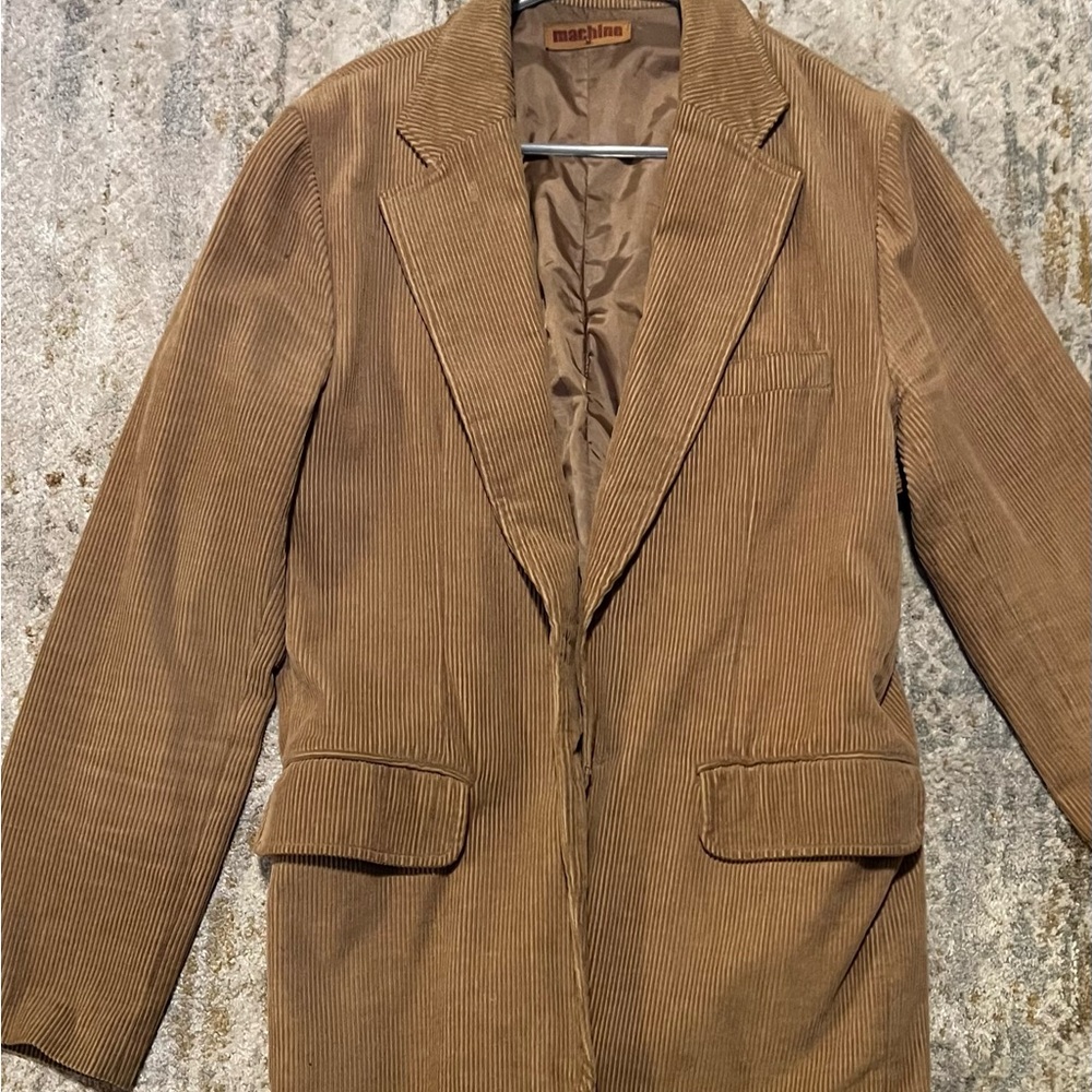Machine Tan Corduroy Jacket size medium